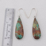 Boulder Turquoise Silver Earrings