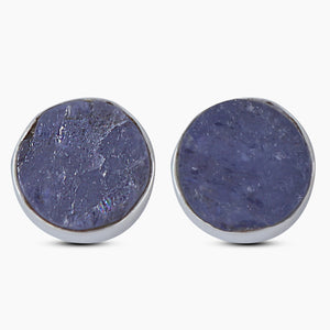 Tanzanite Silver Studs Earrings