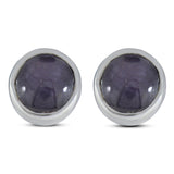 Labradorite Silver Studs Earrings