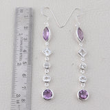 Ruby Silver Earrings