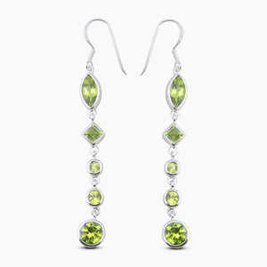 Peridot Silver Earrings