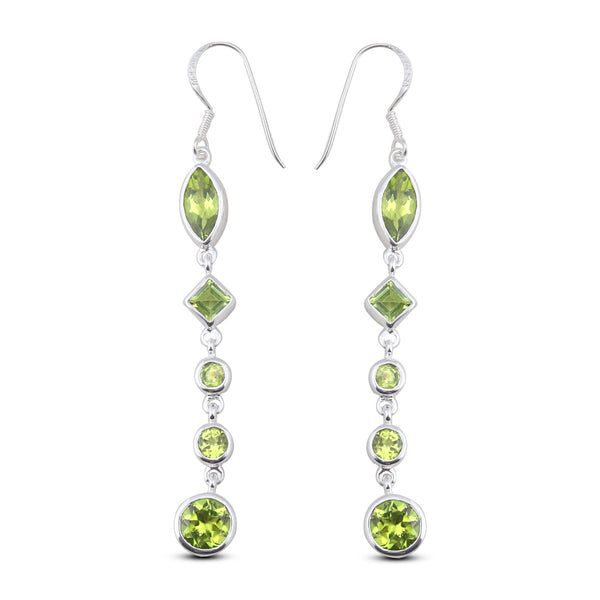 Peridot Silver Earrings
