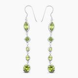 Peridot Silver Earrings