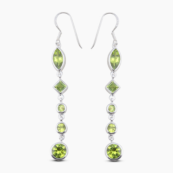Peridot Silver Earrings