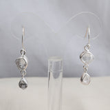 925 Silver Herkimer Diamond Earrings