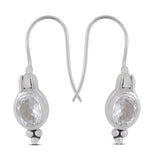 Crystal Quartz Silver Earrings