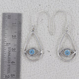 Blue Topaz Silver Earring