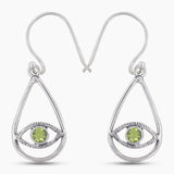 Peridot Silver Earrings