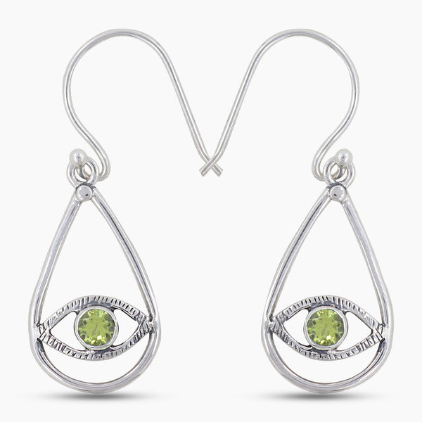 Peridot Silver Earrings