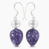 Morado Opal Silver Earrings