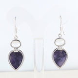 Morado Opal Silver Earring