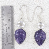 Morado Opal Silver Earring