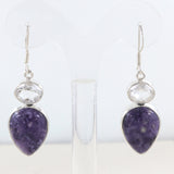 Morado Opal Silver Earring