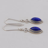 Natural Lapis Lazuli Sterling Silver Jewelry Set