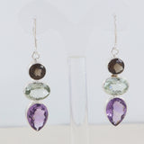 925 Silver Smoky Quartz Earring