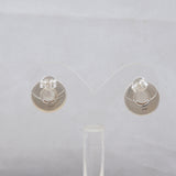 Natural Rainbow Moonstone Silver Earrings