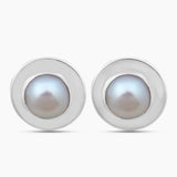 Rainbow Moonstone Silver Earrings