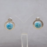 Natural Rainbow Moonstone Silver Earrings