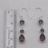 Amethyst  Silver Earrings