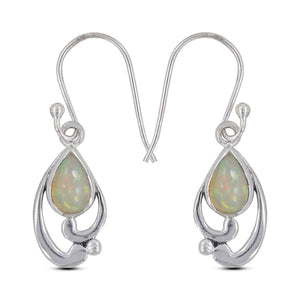 Ethiopian opal Silver Earring