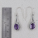 Amethyst Silver Earrings