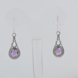 Amethyst Silver Earrings