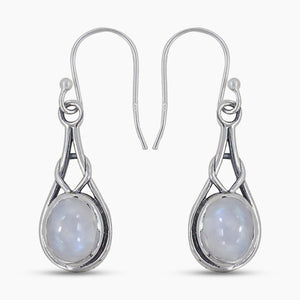 Crystal Silver Earrings
