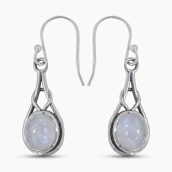 Crystal Silver Earrings