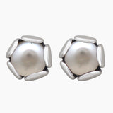 Pearl Silver Studs Earrings