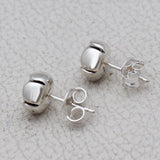 Pearl Stud Silver Earrings