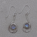 Labradorite Silver Earrings