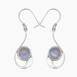Labradorite Silver Earrings