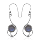 Labradorite Silver Earrings