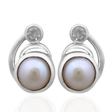 Pearl Silver Earrings