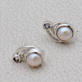 Pearl Silver Earrings