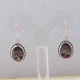 Abalone Shell Silver Earrings