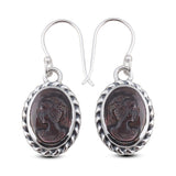 Abalone Shell Silver Earrings