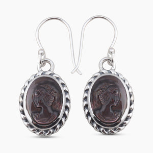 Abalone Shell Silver Earrings