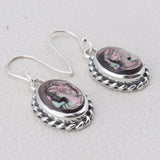 Abalone Shell Silver Earrings