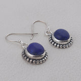 Lapis Lazuli Silver Earrings