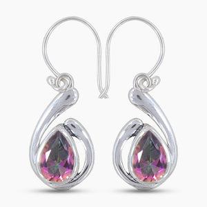 Mystic Quartz Silver Earring
