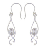 Crystal Silver Earrings