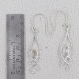 Crystal Silver Earrings