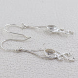 Crystal Silver Earrings