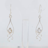 Crystal Silver Earrings