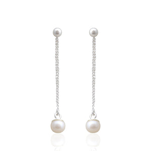 Pearl Silver Earrings