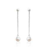 Pearl Silver Earrings