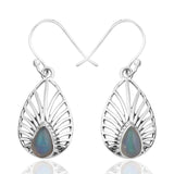 Natural Ethiopian Opal Silver Earring