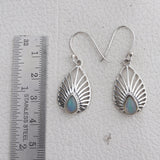 Natural Ethiopian Opal Silver Earring