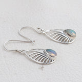 Natural Ethiopian Opal Silver Earring